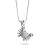 Tropique du Cancer | Argent sterling .925 | Collier fermoir infini crabe de mer en cristal